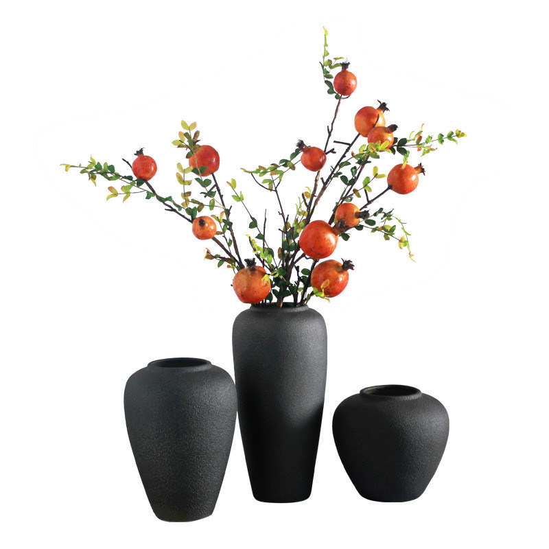 Vaso de cerâmica de forma irregular para arranjo de flores em estilo chinês e jardim de mesa