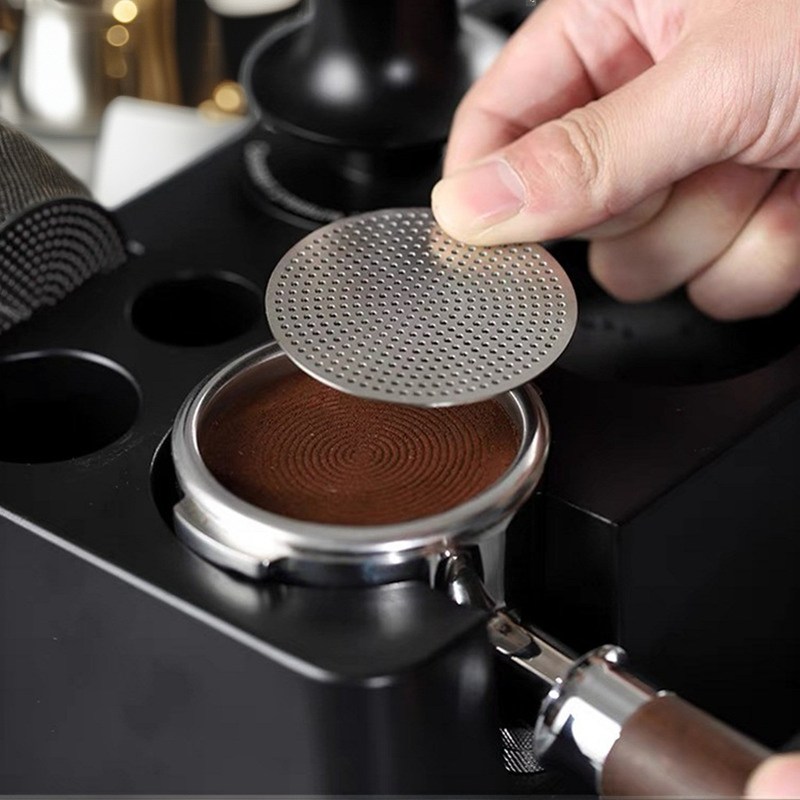 Barista-aprovado 58mm aço inoxidável tela de café para moedor de chá moderno