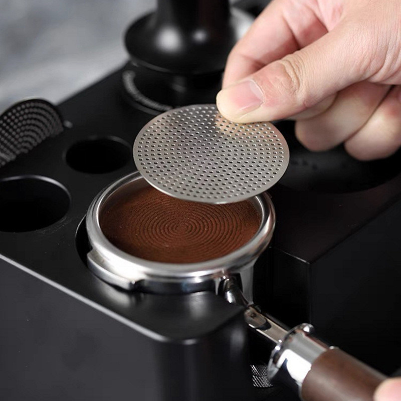 Espelho de café de leite de aço inoxidável Barista-Grade 51mm Puck Screen para acessório de fabricação de cerveja