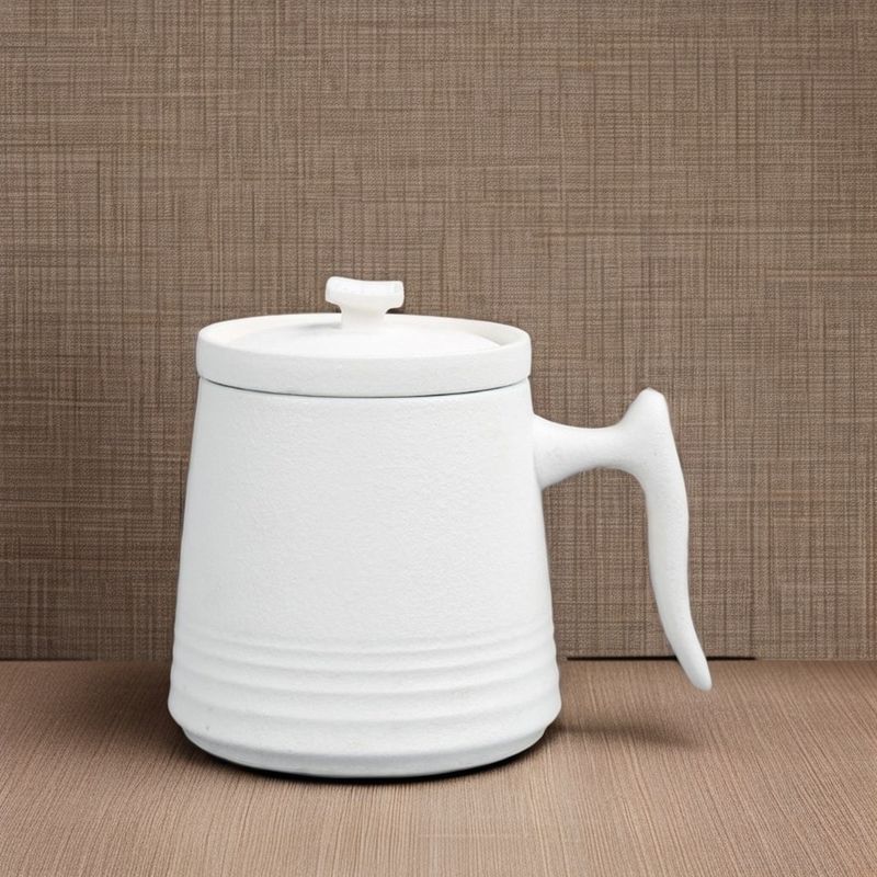 Confecção clássica de porcelana branca 900cc Cerâmica Chá e Copas de Café Set Volume 250ml