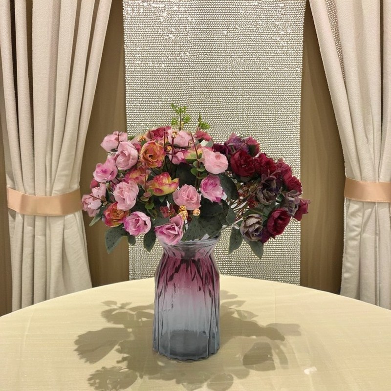 Rosa de diamante branco 21 Flores artificiais para casamentos Dia dos Namorados Natal