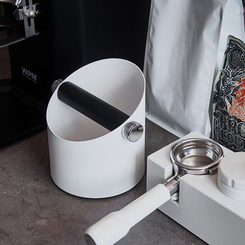 Função do leite de espuma Modern Knock Box para limpeza fácil Ferramenta de chá de café de aço inoxidável de 58 mm