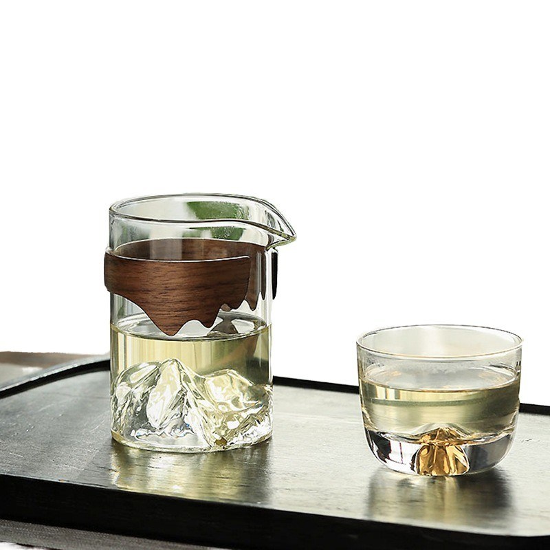 240ml Copo de Vidro Transparente Design Clássico Eco-Amigável Fabricado à Mão para Água de Chá Leite