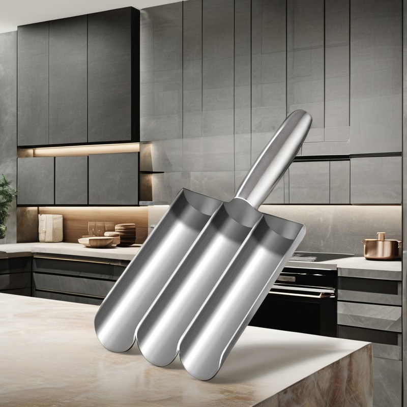 Utensílios de bambu multiuso Composta de colher de bife para bolas de peixe perfeitas