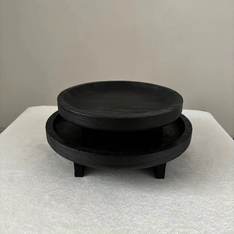 Ferramenta de apresentação de madeira rústica personalizável para ferramentas de panificação frigideiras pratos de panificação