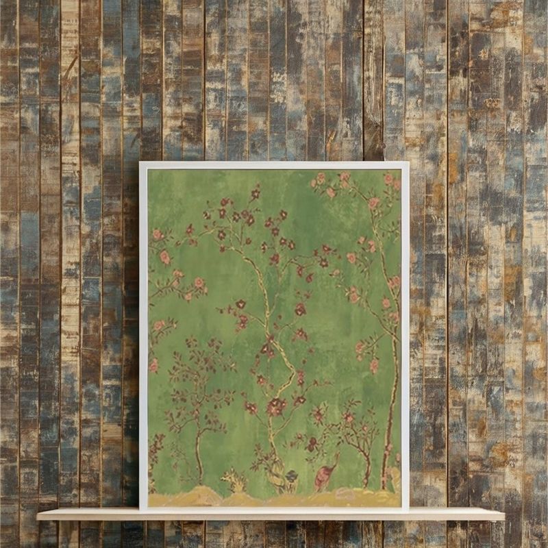 Pintura a óleo moderna em tela Impressão digital elegante Flor decoração de parede para hotel
