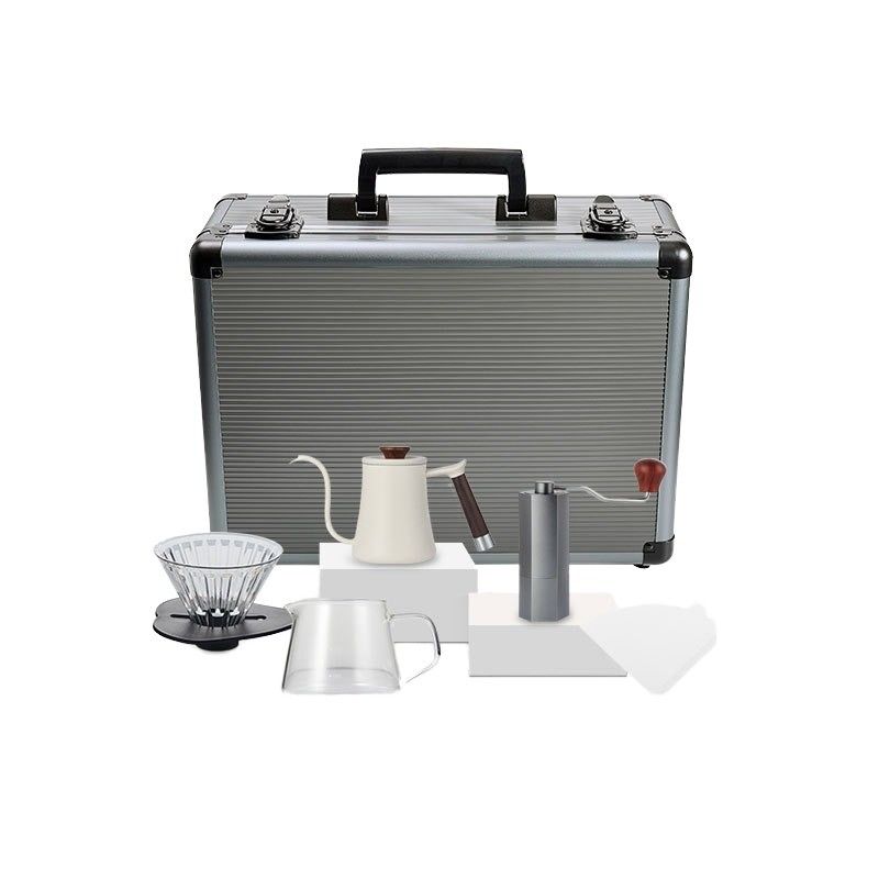 600ml Capacidade Copo de Café de Porcelana Cerâmica Set Kit de Seis Peças com Escala de Filtro