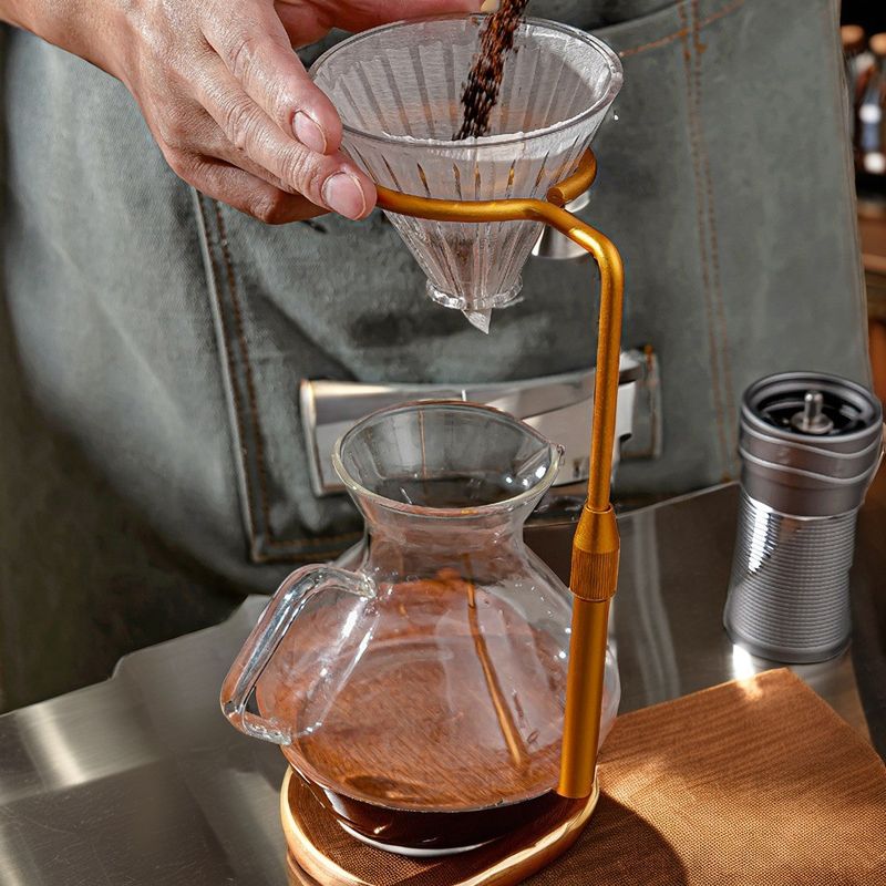 Food Safe Copper Dripper Coffee Drip Stand para preparação de café em casa ou restaurante
