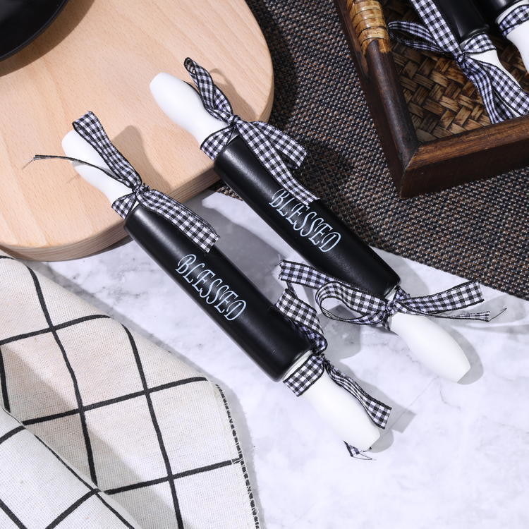 Supermercados Commerciales Escolha do Comprador Mini Silk Screen Rolling Pin com Design de Arco