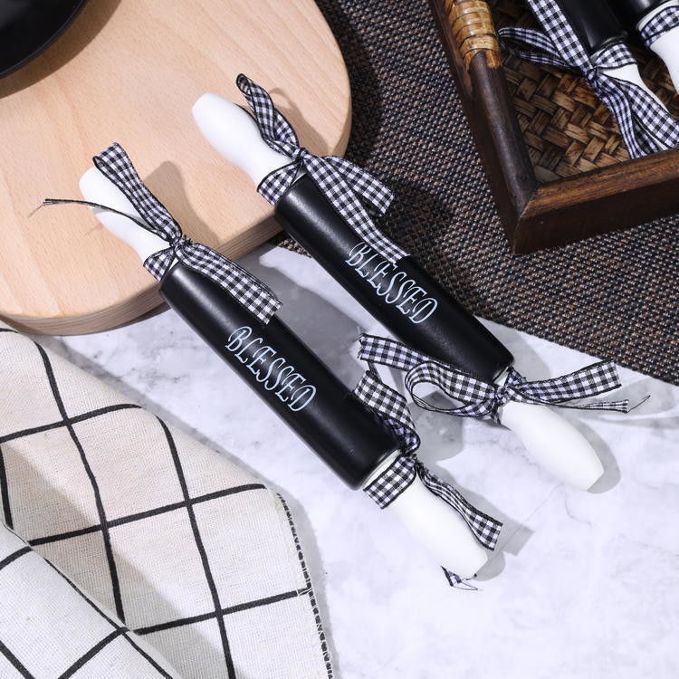 Arco de alto valor Mini Design Silk Screen Rolling Pin para cozimento em casa em cores personalizadas