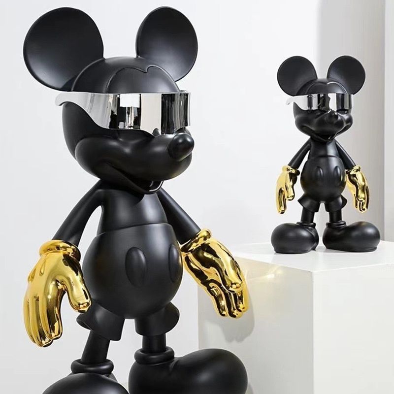 Ornamentação em cerâmica de Mickey Mouse moderno e ecológico para sala de estar