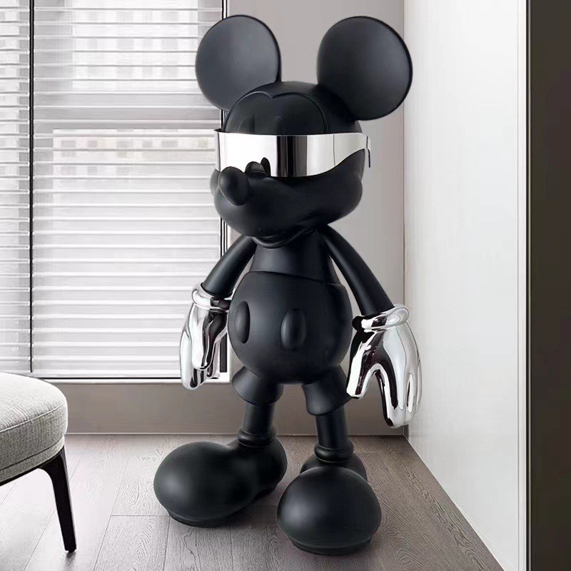 Modern Cyberpunk Mickey Mouse Ornamentos de cerâmica Decoração de brinquedo de moda para todas as ocasiões