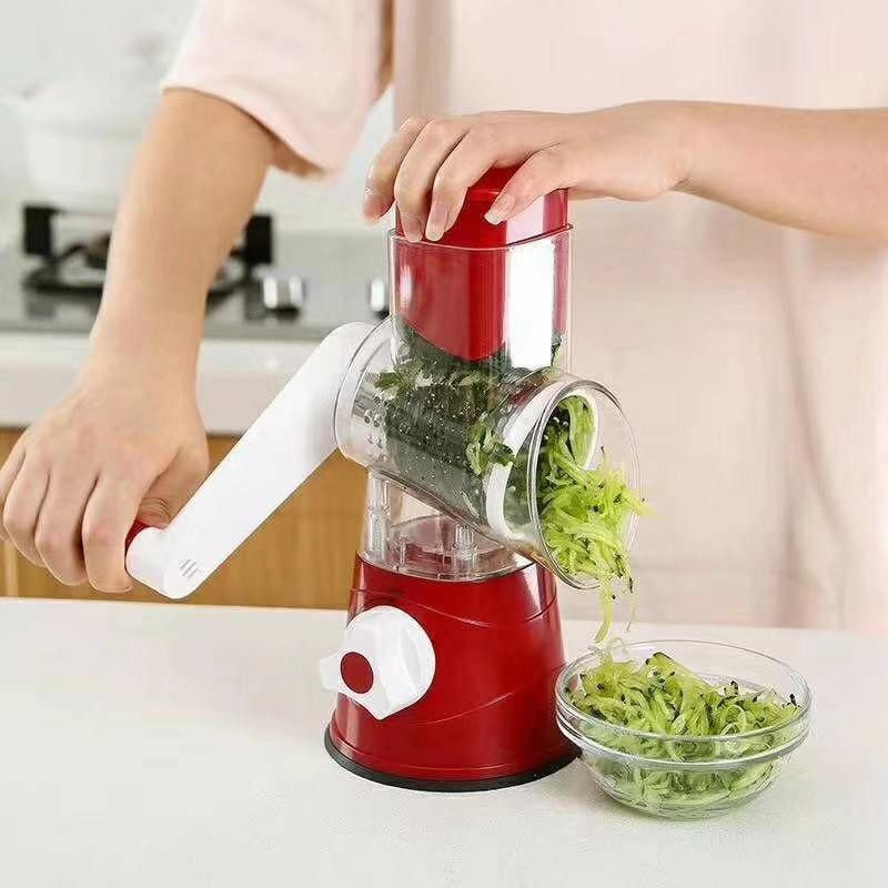 Cortador de abacaxi e cortador manual de vegetais Barbeador rotativo 3 em 1 para cortar vegetais