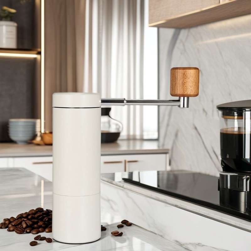 Usinagem doméstica Modern Coffee Bean Grinder Set Moinho de mão portátil Cerâmica Burr utensílios Set