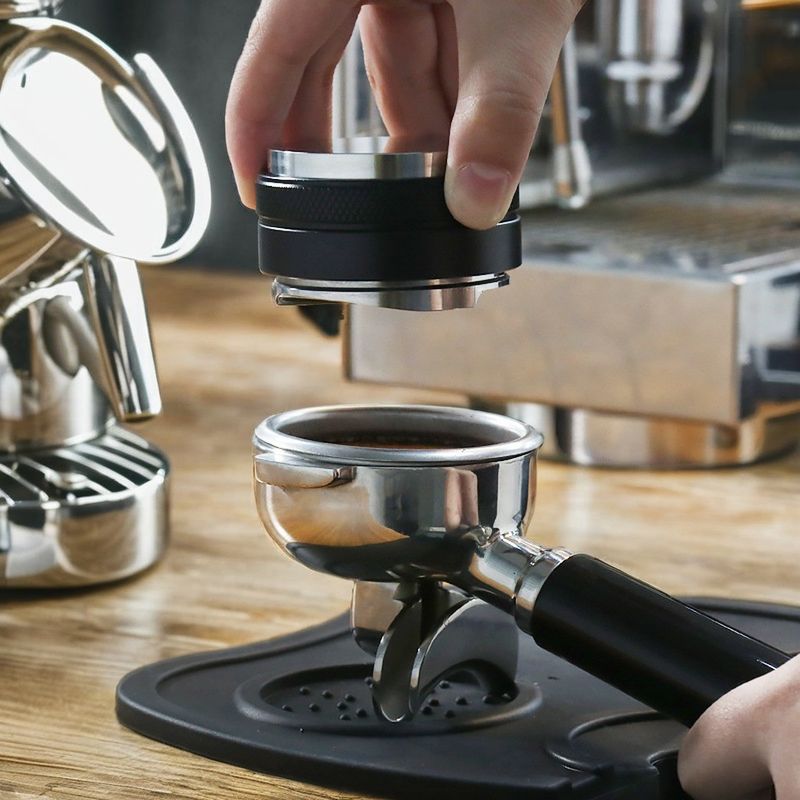 Ferramenta de nivelamento de grãos de café de aço inoxidável de 51 mm com cabeça dupla