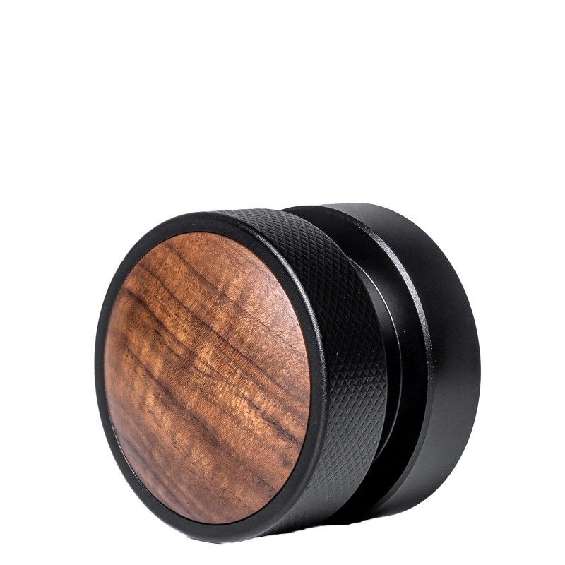 Customize Logo aceitável Madeira de nozes e aço inoxidável Espresso Tamper Set tamanho 58mm