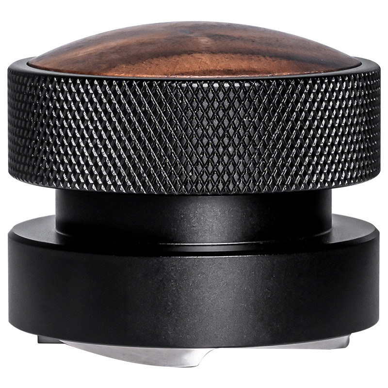 Cabeça de café de aço inoxidável 51mm 53mm 58.35mm Capuz de madeira de nozes para espresso