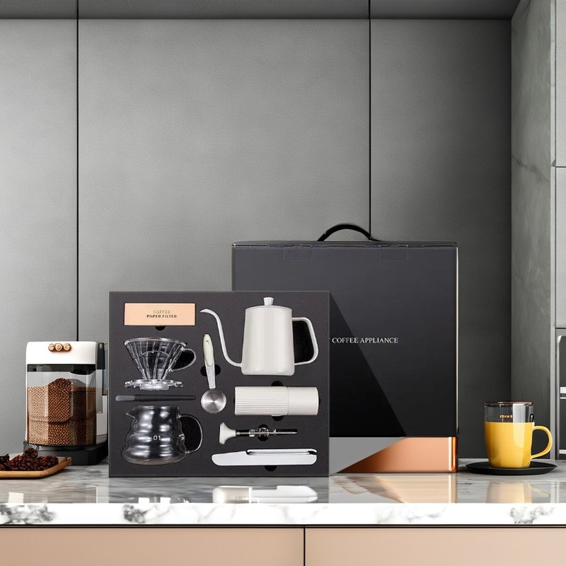 Moinho de café manual de viagem amigável com 48mm Flat Burr e corpo de aço inoxidável