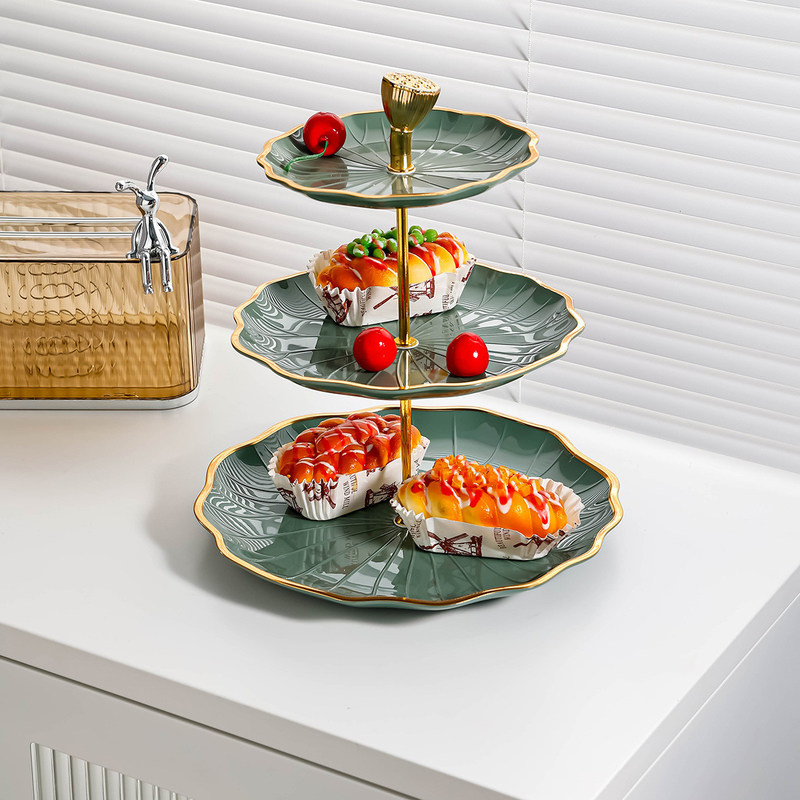 272735 Moderno 10 polegadas de branco de cerâmica de frutas Stand Prato decorativo para o Dia dos Namorados