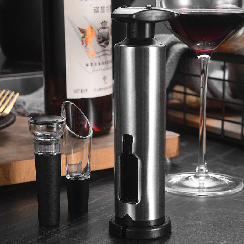 Abridor de vinho recarregável inteligente de cor personalizada com função de despejo automático e abertura de garrafas