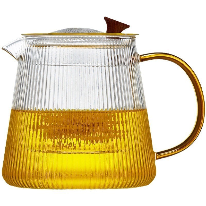 Desenho clássico e elegante Jugos de leite de vidro de alto borosilicato com alça resistente ao calor