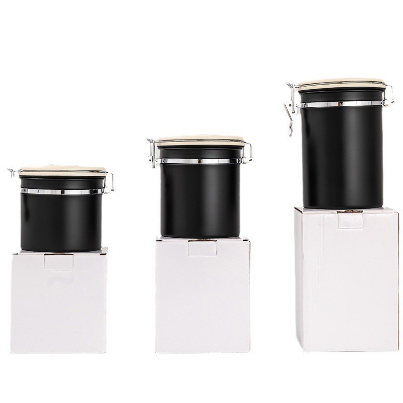 Embalagem de armazenamento de alimentos Modernas latas de café de aço inoxidável 304 com conservação respirável